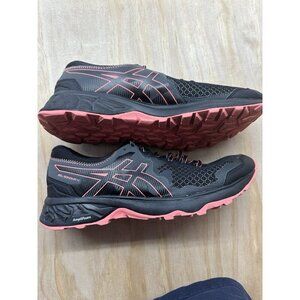 Asics Gel Sonoma 4 Women's Trail Hiking Shoes Size 10 M Black Coral